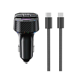 FM-модулятор BCC17 + кабель Type-C, черный (-)