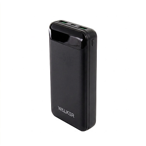 Power Bank Walker WB-525, 20000 mAh, Li-Pol,  22.5W, поддержка QC+PD, черный