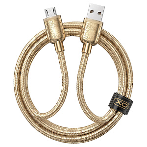 Кабель USB NB-216, 2.4A, Micro, золотой (-)