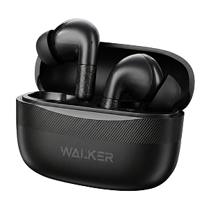 Наушники WALKER WTS-39, шумопод. ENC, независ. работа наушников, черные