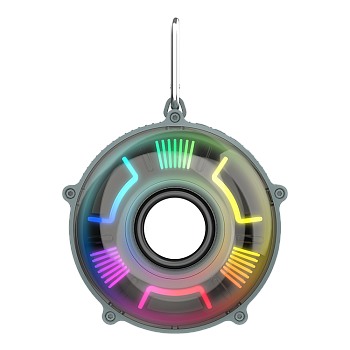 Колонка ZQS1223, Bluetooth, 15см, дин.1шт/2", 5Вт, подсветка ,черная