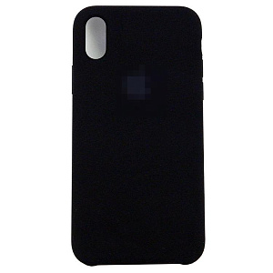 Накладка SILICONE COVER Soft-touch для Apple iPhone 11 Pro Max, черная (+)