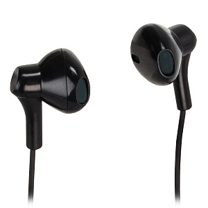 Наушники EP39, вкладыши, микрофон, кнопка ответа, черные