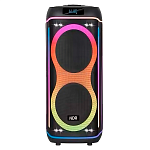 Колонка NDR-820,Bluetooth,64см,дин.2шт/8",40Вт,пульт, беспр.микрофон, подсветка, черная 
