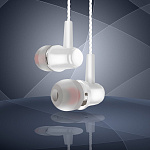 Наушники WALKER H550, микрофон, кнопка ответа, белые