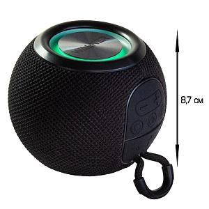 Колонка WALKER WSP-115, Bluetooth, 5Вт*1, стереопара TWS, черная