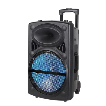 Колонка NDR-12, Bluetooth, 61см, дин. 1шт/12", 40Вт, пульт, микрофон, черная