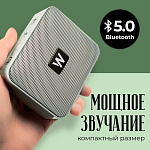 Колонка WALKER WSP-100, Bluetooth, 5Вт*1, стереопара TWS, серая