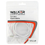 Кабель AUX WALKER  WCA-049, 3.5мм, четырехконтактный, в пакете, белый