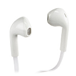 Наушники EP68, вкладыши, микрофон, кнопка ответа, белые (-)