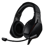 Наушники WALKER  WBT-65, проводные, полноразмерные, поворотный микрофон, с подcветкой, черные