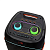 Колонка NDR-1808, Bluetooth,74,5см, дин. 2шт/8",100Вт, пульт,2беспр.микрофона, подсветка, черная