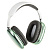 Наушники BE25, Bluetooth v5.0, полноразмерные, зеленые (-)