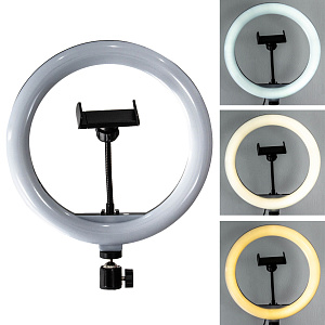 Кольцевая лампа WALKER WLR-2610, 26 см, белый свет, (мятая упак)