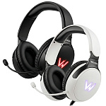 Наушники WALKER  WBT-61, проводные, полноразмерные, гибкий микрофон, с подcветкой, (мят упак)