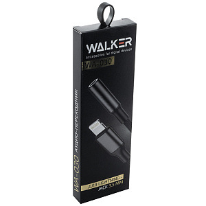 Адаптер WALKER WA-030 IP -- AUX, с поддержкой звонков, в коробке, черный