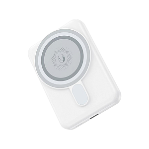 Power Bank PR-264, 20Вт, 10000 mAh, поддержка QC+PD, беспроводная зарядка, белая (-)