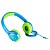 Наушники EP47, накладные, микрофон, детские, сине-зеленые (-)