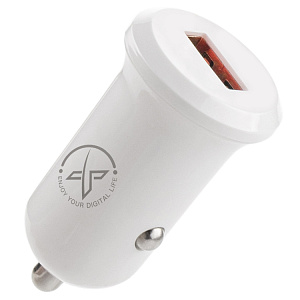 АЗУ CC68, 18Вт, USB, поддержка QC, белое (-)