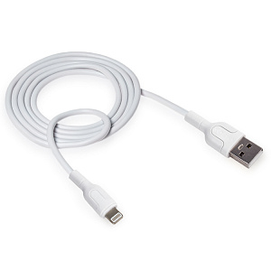 Кабель USB "AMFOX" C11, 2.1А, для Lightning, белый