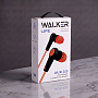 Наушники WALKER H330, микрофон, кнопка ответа, красные