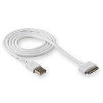 Кабель USB WALKER  C115, для Apple iPhone 4, в пакете, белый