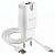 СЗУ WALKER  WH-21, 2в1, 2.1А, 10,5Вт, USB + кабель для Lightning, белое
