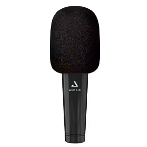 Микрофон-колонка Bluetooth AMFOX MIC30, черная