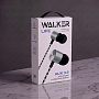 Наушники WALKER H320, микрофон, кнопка ответа, серебряные