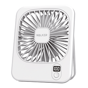 Вентилятор WALKER WFAN-35, с дисплеем, белый