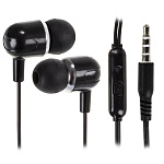 Наушники EP31, микрофон, кнопка ответа, черные