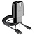 СЗУ WALKER  WH-21, 2в1, 2.1А, 10,5Вт, USB + кабель для Lightning, черное