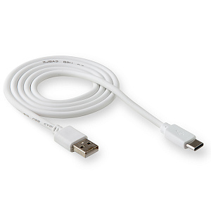 Кабель USB WALKER  C110, Type-C, в пакете, белый