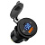 АЗУ WALKER  WCR-07, 38Вт, врезное, USB/Type-C, поддержка QC/PD, черное