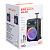 Колонка NDR-Q08, Bluetooth, 43см, дин.1шт/8", 20Вт, пульт, микрофон, подсветка, черная, (уценка)
