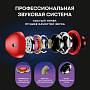 Наушники WALKER H900, микрофон, кнопка ответа, магнит, красные