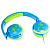 Наушники EP47, накладные, микрофон, детские, сине-зеленые (-)